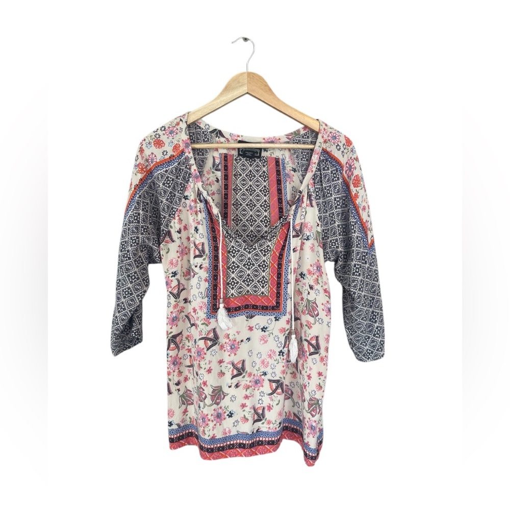 Angie Multicolor Bohemian Blouse